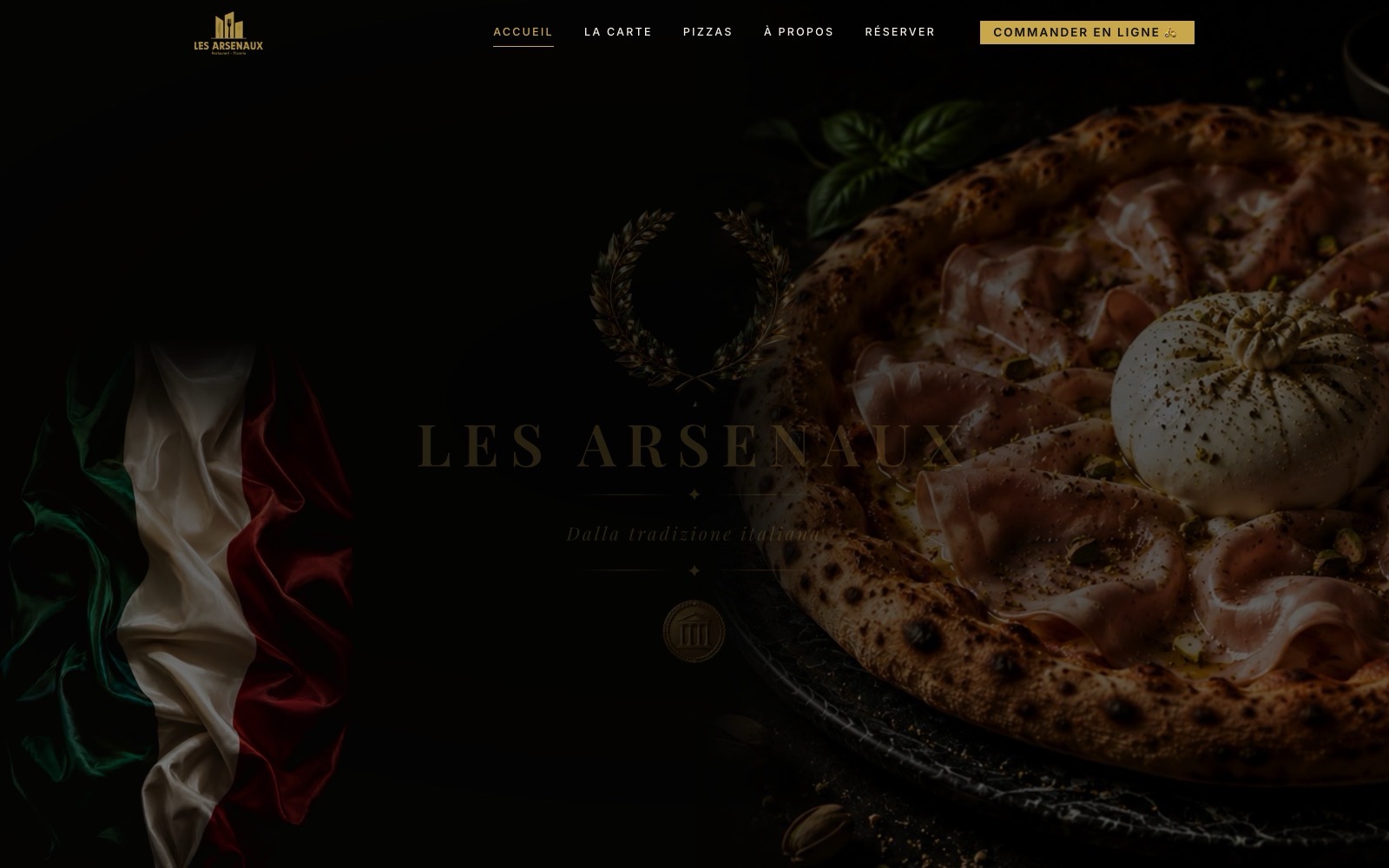 Capture du site Les Arsenaux